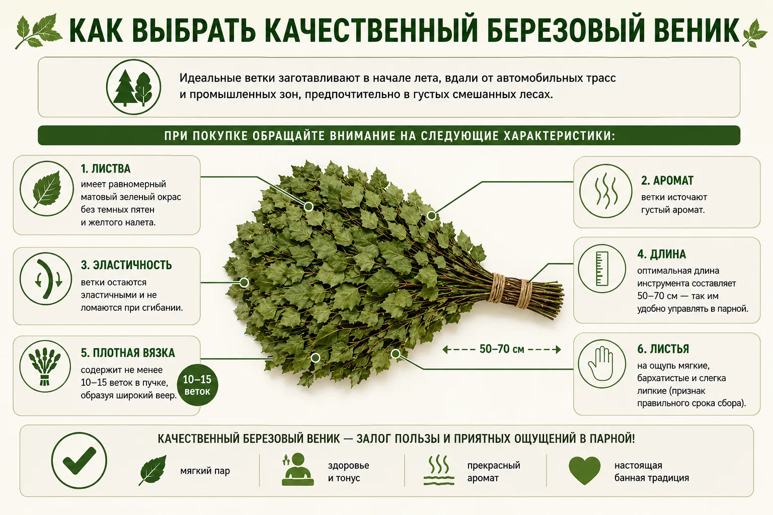 Как выбрать веник - условия